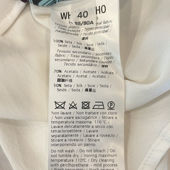 Who’s Who 100% Italian Silk Floral Blouse - Picture 6 of 7